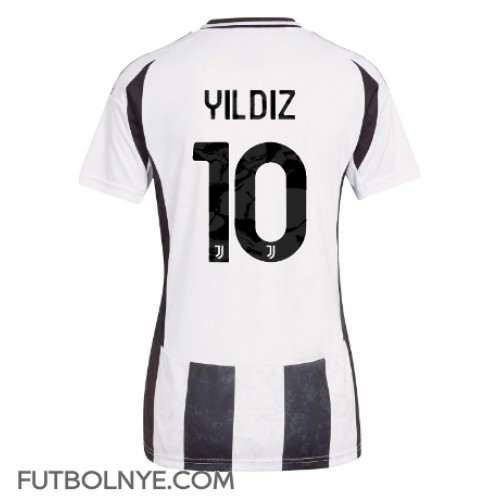 Camiseta Juventus Kenan Yildiz #10 Primera Equipación para mujer 2024-25 manga corta